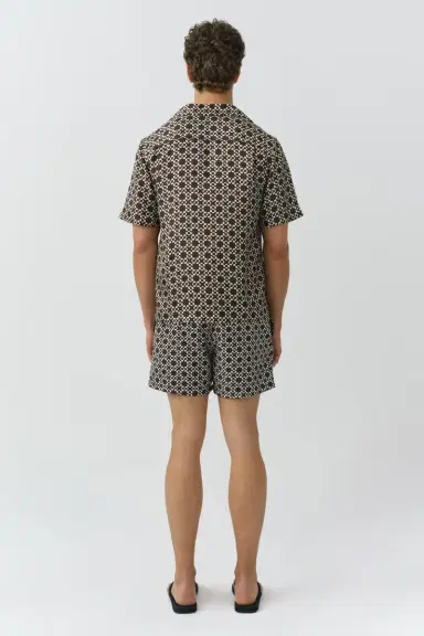 Simkhai Casper Printed Silk Shirt | Thumbnail 5 Simkhai Casper Printed Silk Shirt | Thumbnail 5