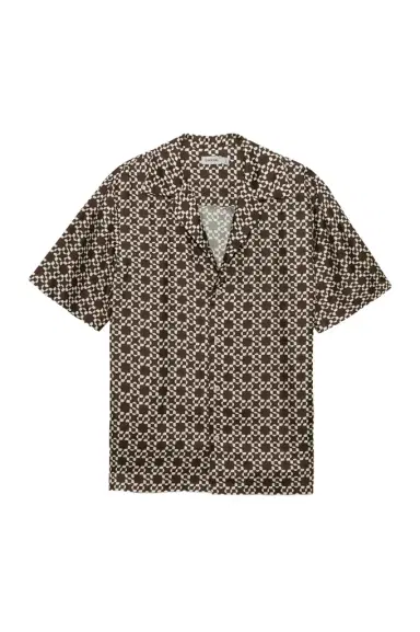 Simkhai Casper Printed Silk Shirt | Thumbnail 1 Simkhai Casper Printed Silk Shirt | Thumbnail 1