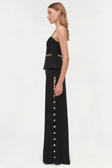 Simkhai Cayman Studded Linen Wide Leg Pant | Thumbnail 5 Simkhai Cayman Studded Linen Wide Leg Pant | Thumbnail 5
