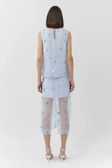 Simkhai Celia Embellished Organza Top | Thumbnail 5 Simkhai Celia Embellished Organza Top | Thumbnail 5