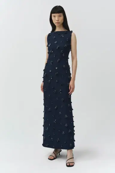 Simkhai Claudia Embellished Crepe Midi Dress | Thumbnail 4 Simkhai Claudia Embellished Crepe Midi Dress | Thumbnail 4