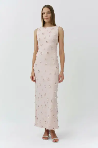 Simkhai Claudia Embellished Crepe Midi Dress | Thumbnail 2 Simkhai Claudia Embellished Crepe Midi Dress | Thumbnail 2
