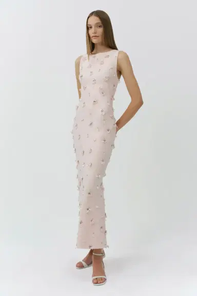 Simkhai Claudia Embellished Crepe Midi Dress | Thumbnail 4 Simkhai Claudia Embellished Crepe Midi Dress | Thumbnail 4
