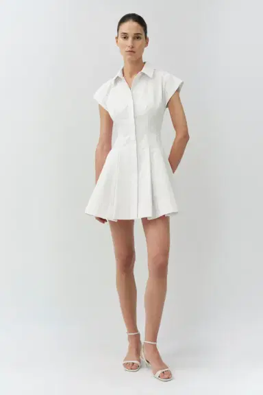 Simkhai Clemmie Cotton Mini Dress | Thumbnail 2 Simkhai Clemmie Cotton Mini Dress | Thumbnail 2
