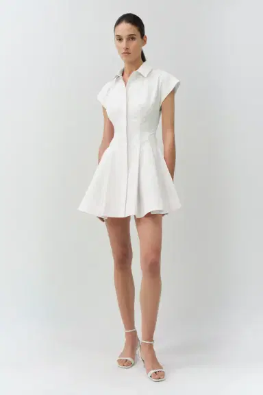 Simkhai Clemmie Cotton Mini Dress | Thumbnail 4 Simkhai Clemmie Cotton Mini Dress | Thumbnail 4