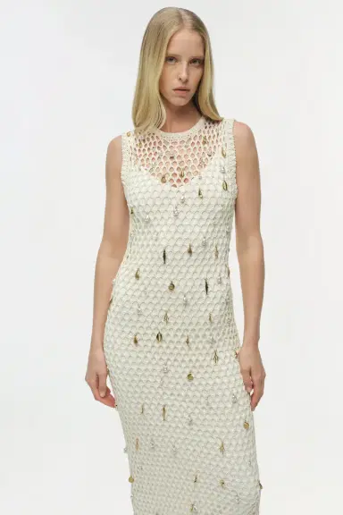 Simkhai Coralia Knit Charmed Midi Dress | Thumbnail 4 Simkhai Coralia Knit Charmed Midi Dress | Thumbnail 4