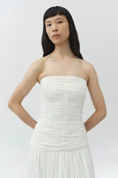 Simkhai Danielle Crinkle Jersey Bustier Gown | Thumbnail 3 Simkhai Danielle Crinkle Jersey Bustier Gown | Thumbnail 3