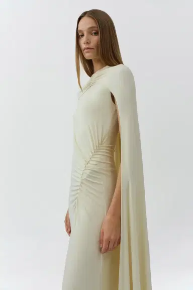 Simkhai Demi Draped Jersey Cape Gown | Thumbnail 4 Simkhai Demi Draped Jersey Cape Gown | Thumbnail 4