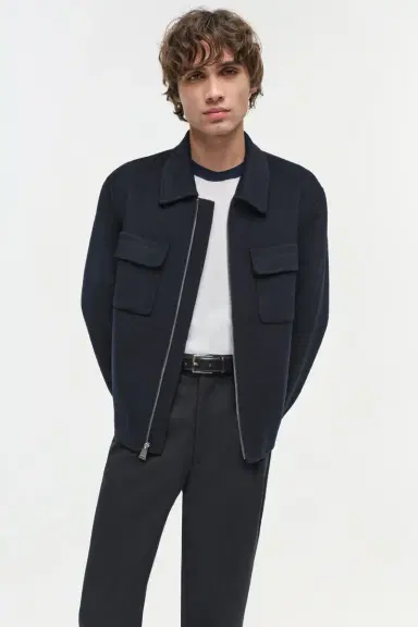 Simkhai Dennis Wool Zip Up Jacket | Thumbnail 3 Simkhai Dennis Wool Zip Up Jacket | Thumbnail 3