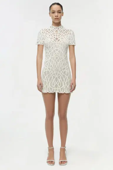 Simkhai Desiree Macrame Mini Dress | Thumbnail 6 Simkhai Desiree Macrame Mini Dress | Thumbnail 6