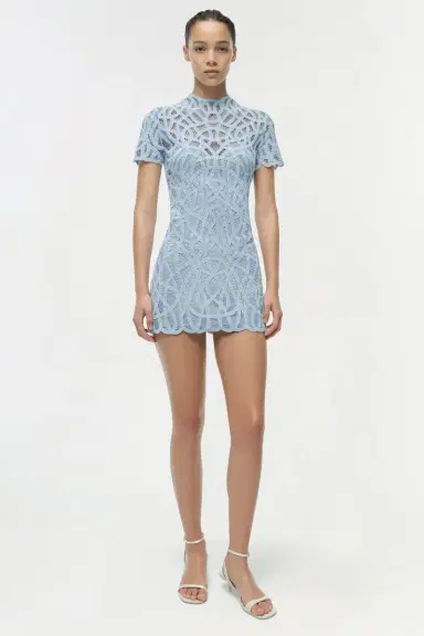 Simkhai Desiree Macrame Mini Dress | Thumbnail 2 Simkhai Desiree Macrame Mini Dress | Thumbnail 2