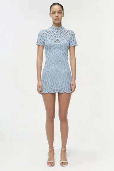Simkhai Desiree Macrame Mini Dress | Thumbnail 6 Simkhai Desiree Macrame Mini Dress | Thumbnail 6