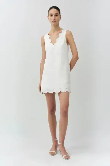 Simkhai Edena Embroidered Linen Mini Dress | Thumbnail 2 Simkhai Edena Embroidered Linen Mini Dress | Thumbnail 2