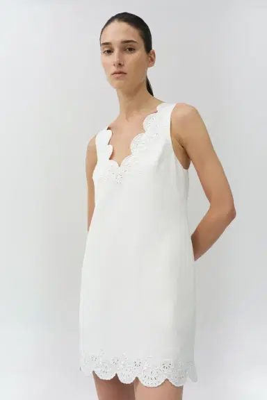 Simkhai Edena Embroidered Linen Mini Dress | Thumbnail 3 Simkhai Edena Embroidered Linen Mini Dress | Thumbnail 3