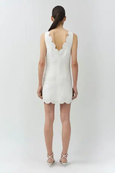 Simkhai Edena Embroidered Linen Mini Dress | Thumbnail 4 Simkhai Edena Embroidered Linen Mini Dress | Thumbnail 4