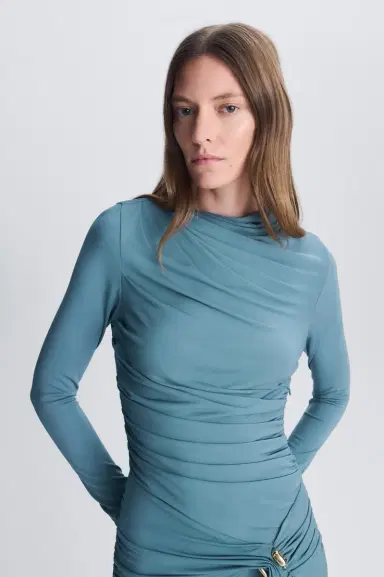 Simkhai Eleanora Draped Jersey Gown | Thumbnail 3 Simkhai Eleanora Draped Jersey Gown | Thumbnail 3