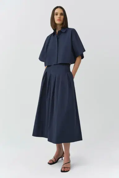 Simkhai Elora Cotton Midi Skirt | Thumbnail 3 Simkhai Elora Cotton Midi Skirt | Thumbnail 3