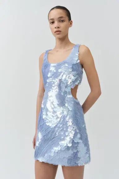 Simkhai Emilie Sequin Mini Dress | Thumbnail 4 Simkhai Emilie Sequin Mini Dress | Thumbnail 4