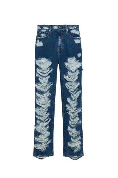 Simkhai Erie High Waist Distressed Denim Pant | Thumbnail 1 Simkhai Erie High Waist Distressed Denim Pant | Thumbnail 1