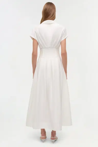 Simkhai Farlow Cotton Faille Midi Dress | Thumbnail 6 Simkhai Farlow Cotton Faille Midi Dress | Thumbnail 6