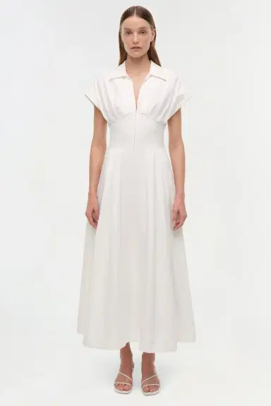 Simkhai Farlow Cotton Faille Midi Dress | Thumbnail 7 Simkhai Farlow Cotton Faille Midi Dress | Thumbnail 7