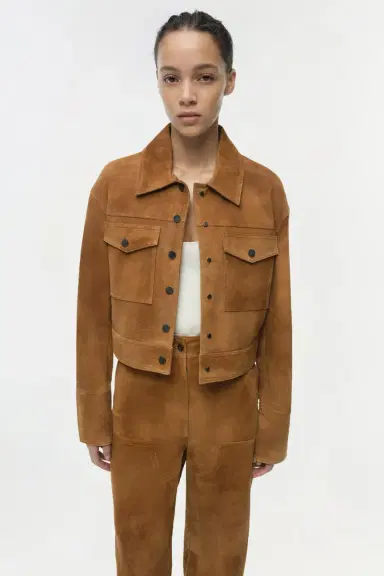 Simkhai Grafton Suede Jacket | Thumbnail 3 Simkhai Grafton Suede Jacket | Thumbnail 3