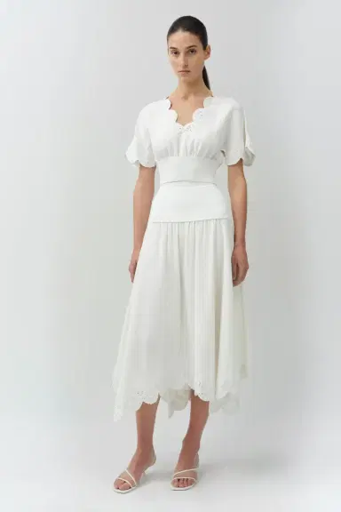 Simkhai Haven Embroidered Linen Knit Skirt | Thumbnail 2 Simkhai Haven Embroidered Linen Knit Skirt | Thumbnail 2