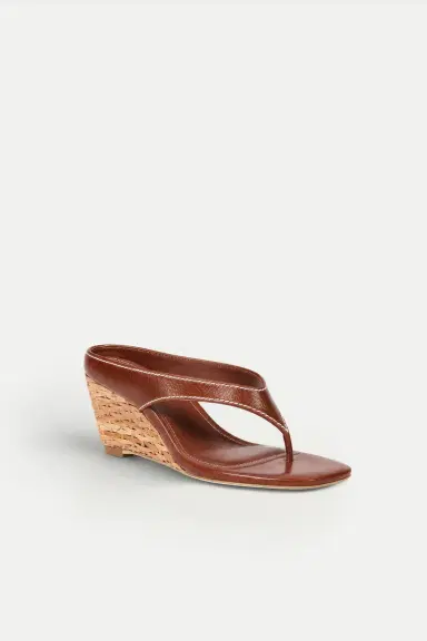 Simkhai Hazel Leather Thong Wedge | Thumbnail 2 Simkhai Hazel Leather Thong Wedge | Thumbnail 2