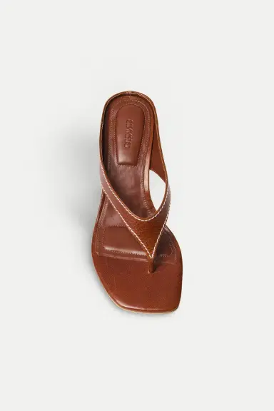 Simkhai Hazel Leather Thong Wedge | Thumbnail 3 Simkhai Hazel Leather Thong Wedge | Thumbnail 3
