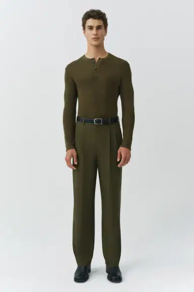 Simkhai Hezekiah Silk Cashmere Henley | Thumbnail 2 Simkhai Hezekiah Silk Cashmere Henley | Thumbnail 2