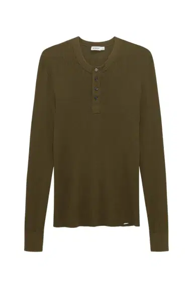 Simkhai Hezekiah Silk Cashmere Henley | Thumbnail 1 Simkhai Hezekiah Silk Cashmere Henley | Thumbnail 1