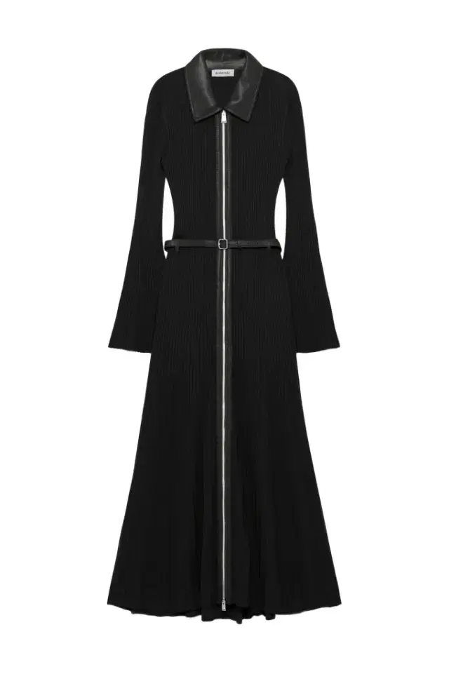 Ismelle Collared Knit Midi Dress Ismelle Collared Knit Midi Dress