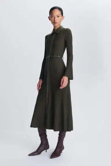 Simkhai Ismelle Collared Knit Midi Dress | Thumbnail 4 Simkhai Ismelle Collared Knit Midi Dress | Thumbnail 4