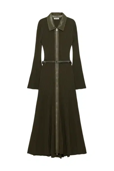 Simkhai Ismelle Collared Knit Midi Dress | Thumbnail 1 Simkhai Ismelle Collared Knit Midi Dress | Thumbnail 1