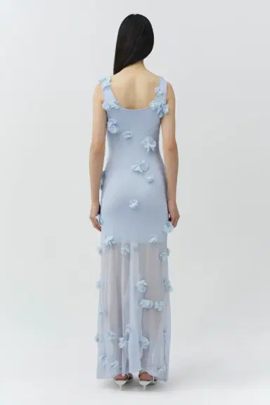 Simkhai Ivi Floral Applique Midi Dress | Thumbnail 6 Simkhai Ivi Floral Applique Midi Dress | Thumbnail 6