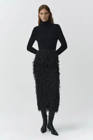 Simkhai Jade Fringe Jacquard Midi Skirt | Thumbnail 3 Simkhai Jade Fringe Jacquard Midi Skirt | Thumbnail 3
