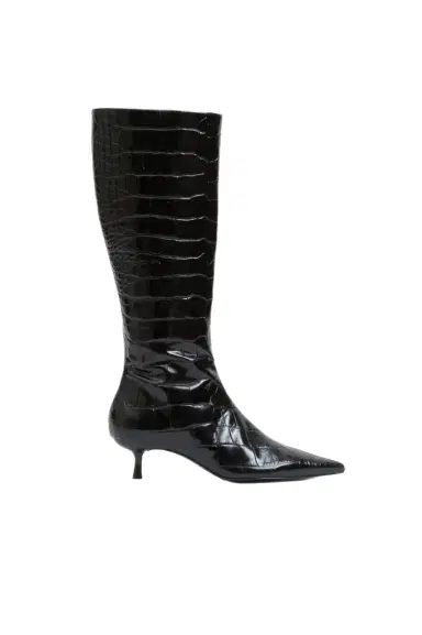 Simkhai Janine Croc-Embossed Leather Knee High Boot | Thumbnail 1 Simkhai Janine Croc-Embossed Leather Knee High Boot | Thumbnail 1