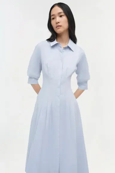 Simkhai Jazz Cotton Pintuck Midi Dress | Thumbnail 3 Simkhai Jazz Cotton Pintuck Midi Dress | Thumbnail 3