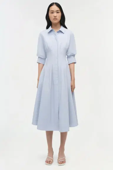 Simkhai Jazz Cotton Pintuck Midi Dress | Thumbnail 6 Simkhai Jazz Cotton Pintuck Midi Dress | Thumbnail 6