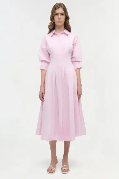 Simkhai Jazz Cotton Pintuck Midi Dress | Thumbnail 6 Simkhai Jazz Cotton Pintuck Midi Dress | Thumbnail 6