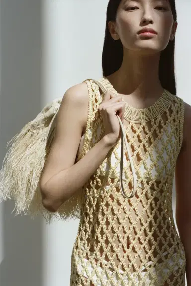 Simkhai Jensen Macrame Midi Dress | Thumbnail 2 Simkhai Jensen Macrame Midi Dress | Thumbnail 2