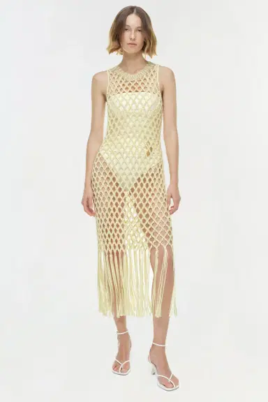 Simkhai Jensen Macrame Midi Dress | Thumbnail 3 Simkhai Jensen Macrame Midi Dress | Thumbnail 3