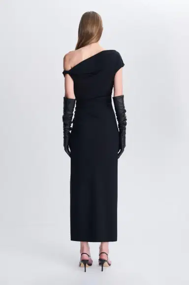 Simkhai Josefine Draped Midi Dress | Thumbnail 5 Simkhai Josefine Draped Midi Dress | Thumbnail 5