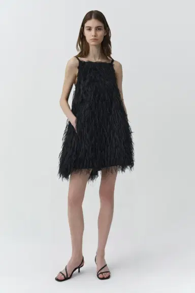 Simkhai Kalla Fringe Jacquard Mini Dress | Thumbnail 4 Simkhai Kalla Fringe Jacquard Mini Dress | Thumbnail 4