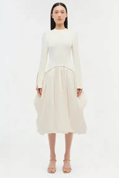 Simkhai Kenlie Taffeta Knit Midi Dress | Thumbnail 6 Simkhai Kenlie Taffeta Knit Midi Dress | Thumbnail 6