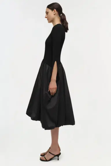Simkhai Kenlie Taffeta Knit Midi Dress | Thumbnail 2 Simkhai Kenlie Taffeta Knit Midi Dress | Thumbnail 2
