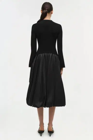 Simkhai Kenlie Taffeta Knit Midi Dress | Thumbnail 3 Simkhai Kenlie Taffeta Knit Midi Dress | Thumbnail 3