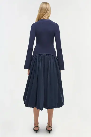 Simkhai Kenlie Taffeta Knit Midi Dress | Thumbnail 5 Simkhai Kenlie Taffeta Knit Midi Dress | Thumbnail 5