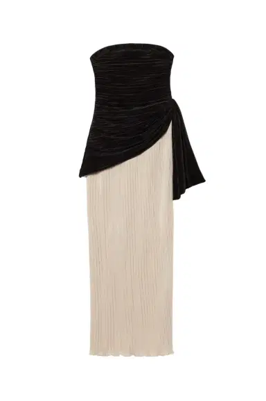 Simkhai Laia Plisse Bustier Gown | Thumbnail 1 Simkhai Laia Plisse Bustier Gown | Thumbnail 1