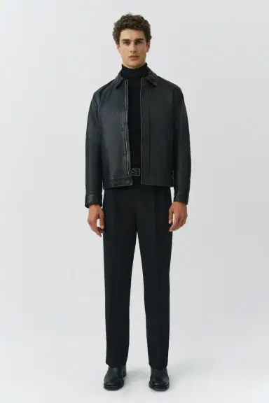 Simkhai Landon Leather Jacket | Thumbnail 3 Simkhai Landon Leather Jacket | Thumbnail 3